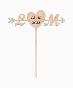 Alternative view of Taarttopper 'Initials of Love'