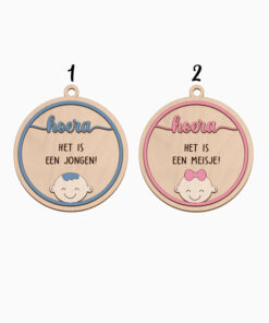 Alternative view of Geslachtsbekendmaking bordjes 'Reveal Deluxe'