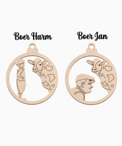 Alternative view of Kerstbal 'Farmhouse Christmas'