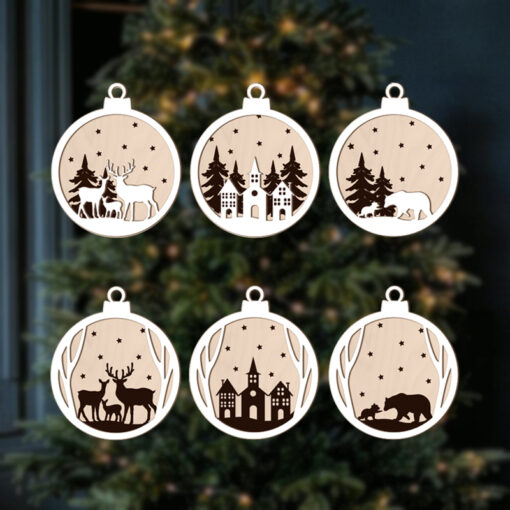 Kerstballen 'Nordic Baubles'
